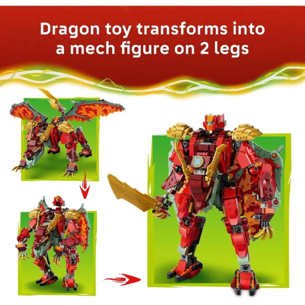 LEGO MECH DRAGÓN TRANSFORMABLE DE WYLDFYRE NINJAGO 71868