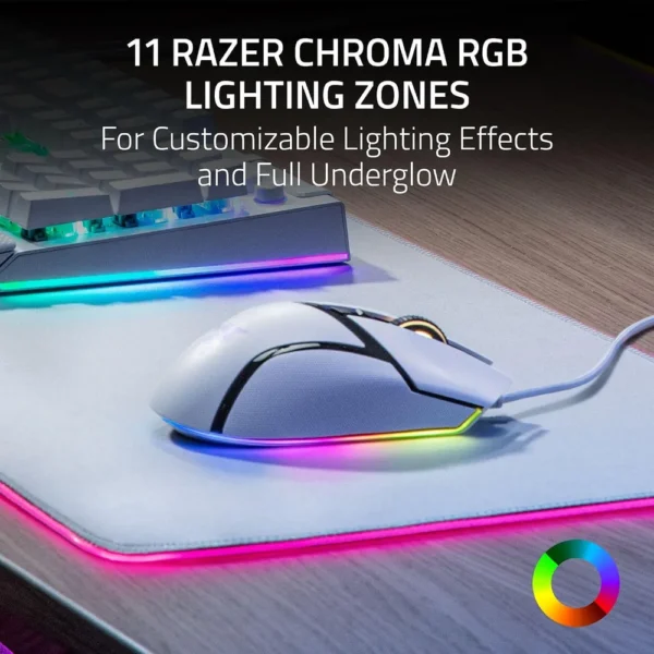 MOUSE GAMER RAZER BASILISK V3 RGB| BLANCO