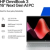 LAPTOP HP OMNIBOOK 3 16″ RYZEN AI 5 16GB 512GB | PLATA GLACIAR