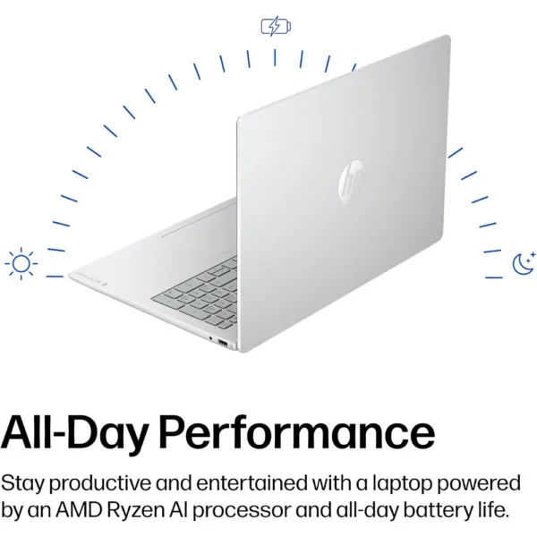 LAPTOP HP OMNIBOOK 3 16″ RYZEN AI 5 16GB 512GB | PLATA GLACIAR