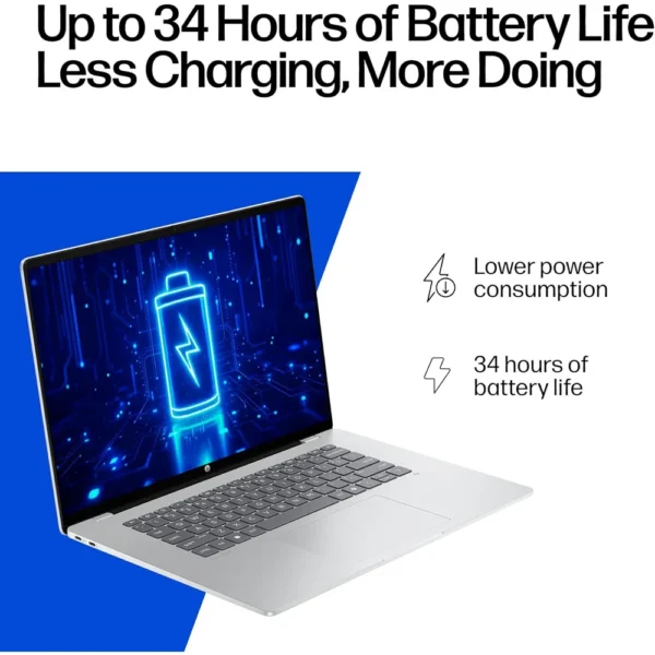 LAPTOP HP OMNIBOOK 5 16″ SNAPDRAGON X 16GB 512GB | PLATA GLACIAR