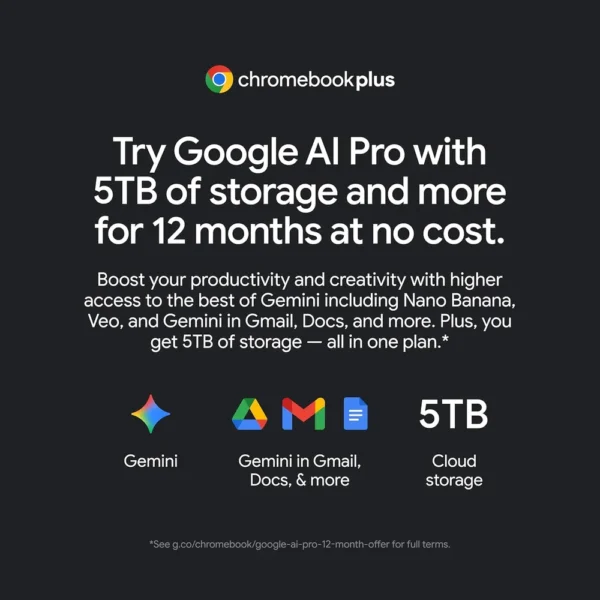 LAPTOP ACER CHROMEBOOK PLUS 514 14″ INTEL CORE I3 8GB 256GB | GRIS
