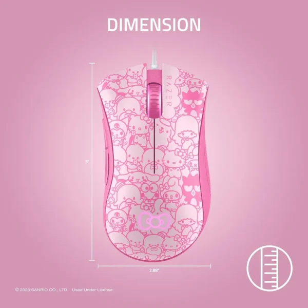 MOUSE GAMER RAZER DEATHADDER ESSENTIAL HELLO KITTY| NEGRA