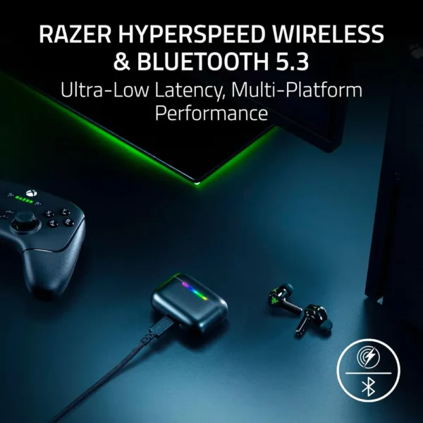 AUDÍFONOS GAMER INALÁMBRICOS RAZER HAMMERHEAD V3 X XBOX| NEGRA