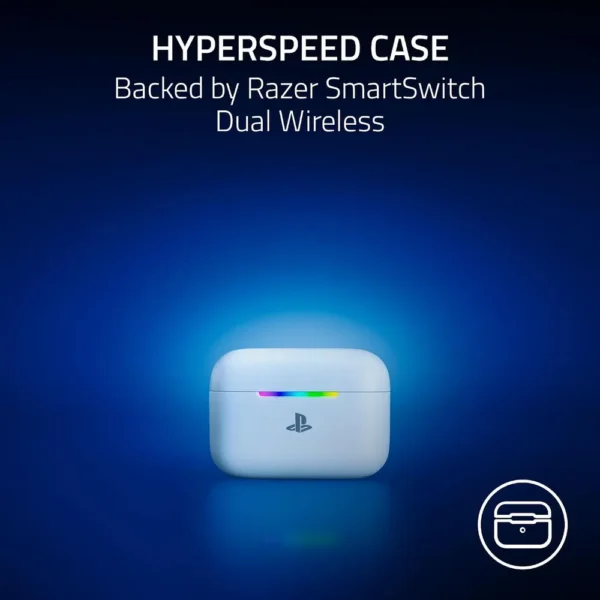 AUDÍFONOS GAMER INALÁMBRICOS RAZER HAMMERHEAD V3 X PLAYSTATION| BLANCO