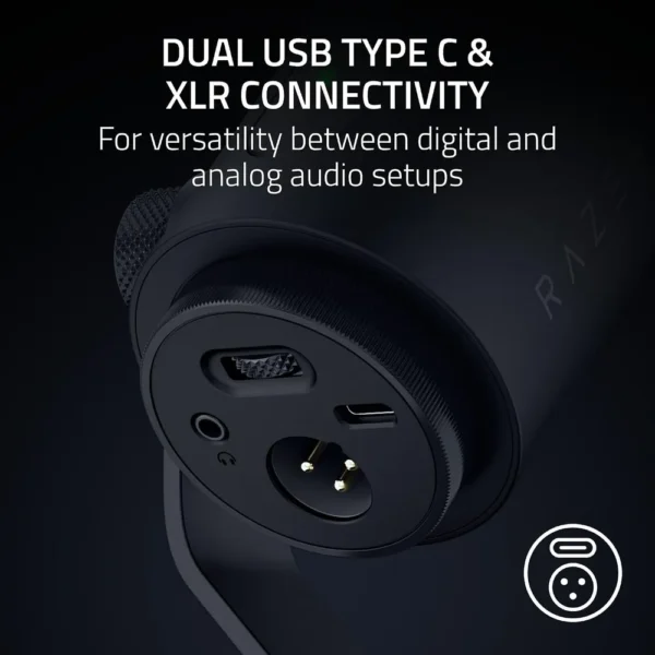 MICRÓFONO RAZER SEIREN V3 PRO USB-C / XLR| NEGRA