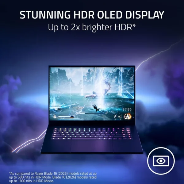 LAPTOP RAZER BLADE 16 16" INTEL ULTRA 9 RTX 5090 64GB 2TB | NEGRO