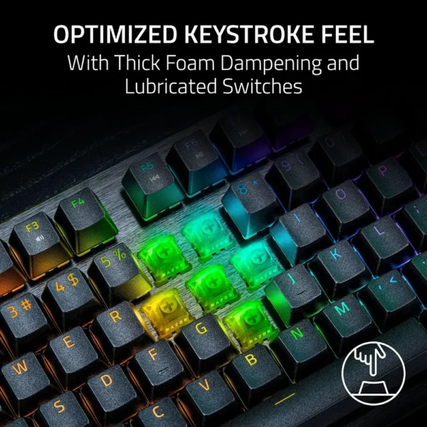 TECLADO ALÁMBRICO GAMER RAZER HUNTSMAN V3 HE TKL| NEGRA