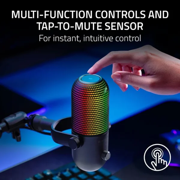 MICRÓFONO RAZER SEIREN V3 CHROMA USB-C| NEGRO