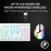 COMBO GAMER RAZER BASILISK V3 PRO 35K + FIREFLY V2 PRO| BLANCO