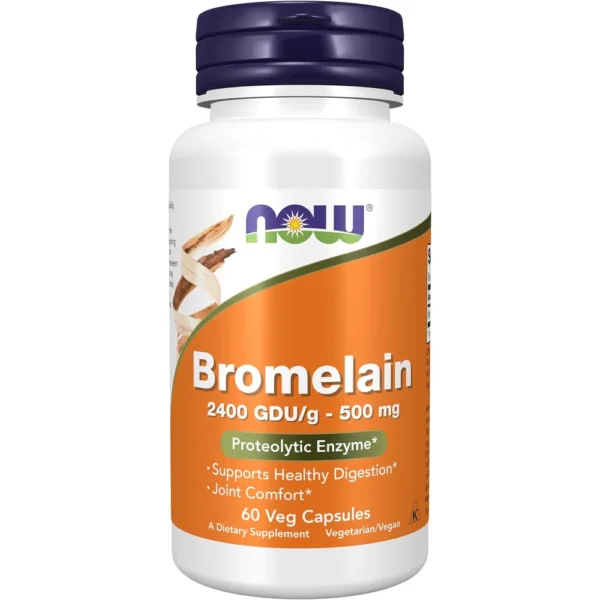 b0001t0fzu_1.webp BROMELINA NOW FOODS 500 MG 2400 GDU/G 60 CÁPSULAS VEGETALES