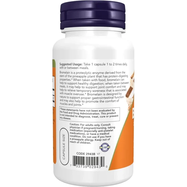 b0001t0fzu_3.webp BROMELINA NOW FOODS 500 MG 2400 GDU/G 60 CÁPSULAS VEGETALES