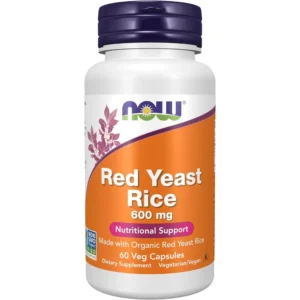ARROZ DE LEVADURA ROJA NOW FOODS 600 MG 60 CÁPSULAS VEGETALES