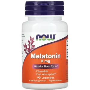 MELATONINA NOW FOODS 3 MG 90 PASTILLAS | PACK 2