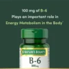 VITAMINA B6 NATURE'S BOUNTY 100 MG 100 TABLETAS