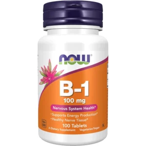 b0009p3drs_0.webp VITAMINA B1 NOW FOODS 100 MG 100 TABLETAS