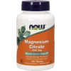CITRATO DE MAGNESIO NOW FOODS 200 MG 100 TABLETAS