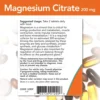 CITRATO DE MAGNESIO NOW FOODS 200 MG 100 TABLETAS