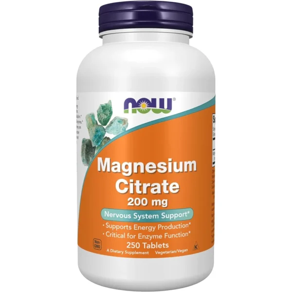 b000bv1o26_0.webp CITRATO DE MAGNESIO NOW FOODS 200 MG 250 TABLETAS