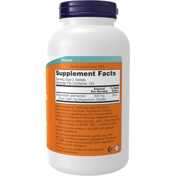 b000bv1o26_2.webp CITRATO DE MAGNESIO NOW FOODS 200 MG 250 TABLETAS