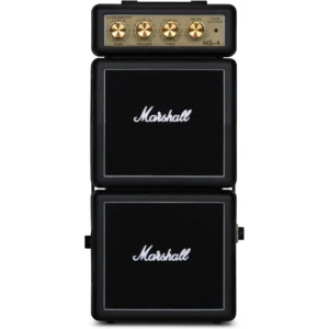 AMPLIFICADOR MICRO DE GUITARRA ELÉCTRICA A BATERÍA MS4 MARSHALL | NEGRO