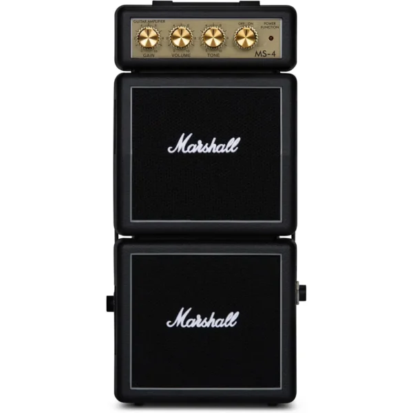 AMPLIFICADOR MICRO DE GUITARRA ELÉCTRICA A BATERÍA MS4 MARSHALL | NEGRO