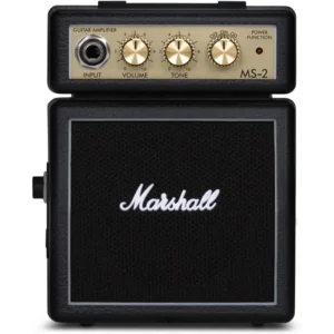 AMPLIFICADOR MICRO DE GUITARRA ELÉCTRICA A BATERÍA MS2 MARSHALL | NEGRO