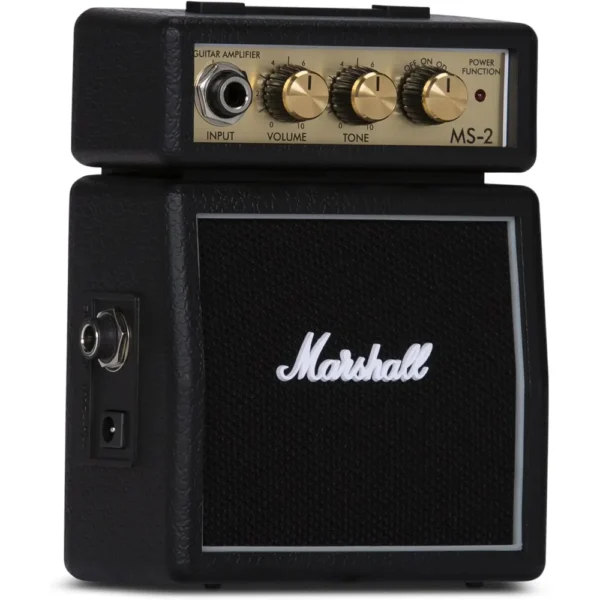AMPLIFICADOR MICRO DE GUITARRA ELÉCTRICA A BATERÍA MS2 MARSHALL | NEGRO