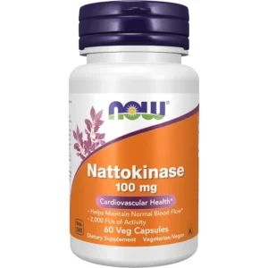NATTOQUINASA NOW FOODS 100 MG 2000 FU 60 CÁPSULAS VEGETALES
