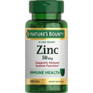 ZINC NATURE'S BOUNTY 50 MG 100 TABLETAS