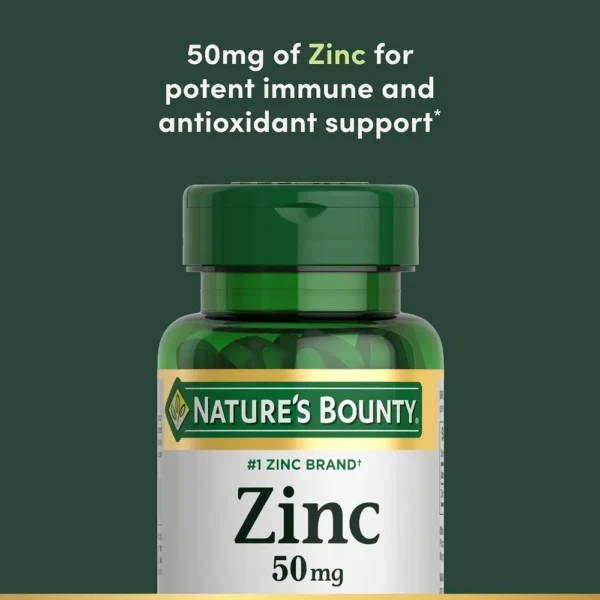ZINC NATURE'S BOUNTY 50 MG 100 TABLETAS