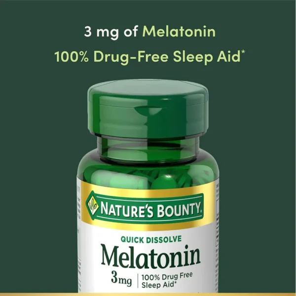 MELATONINA QUICK DISSOLVE NATURE'S BOUNTY 3 MG 240 TABLETAS
