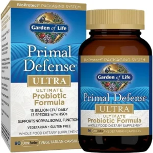 PROBIÓTICO GARDEN OF LIFE PRIMAL DEFENSE ULTRA 15 BILLONES 13 CEPAS 90 CÁPSULAS