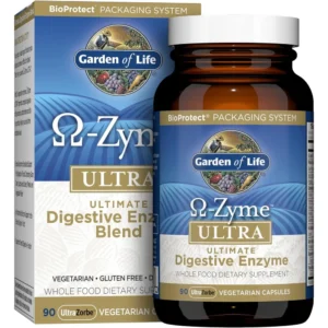 ENZIMAS DIGESTIVAS GARDEN OF LIFE OMEGA-ZYME ULTRA 21 ENZIMAS 90 CÁPSULAS