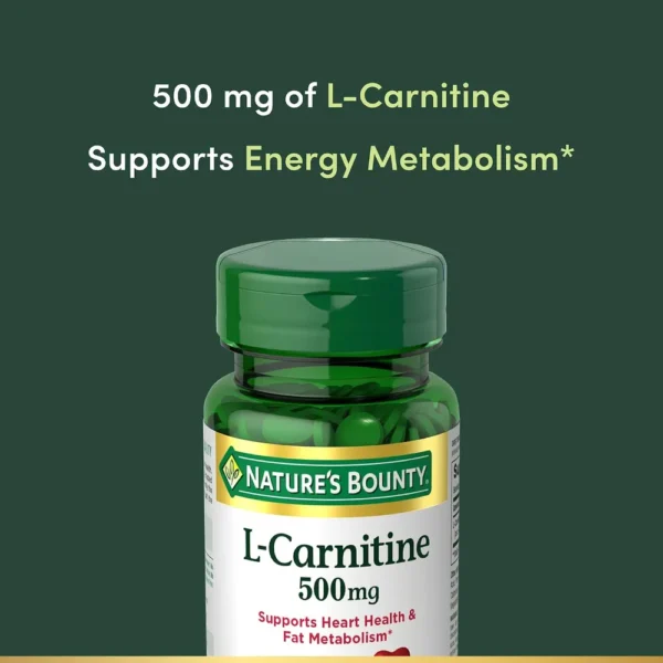 L-CARNITINA NATURE'S BOUNTY 500 MG 30 TABLETAS