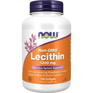 b000mgoxua_0.webp LECITINA NOW FOODS 1200 MG 100 CÁPSULAS BLANDAS
