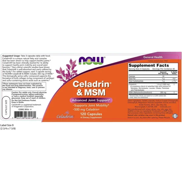 b000mgoxzu_2.webp CELADRIN + MSM NOW FOODS 500 MG 120 CÁPSULAS | PACK 2