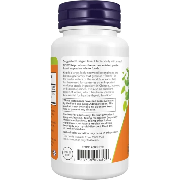 KELP NOW FOODS 150 MCG DE YODO 200 TABLETAS