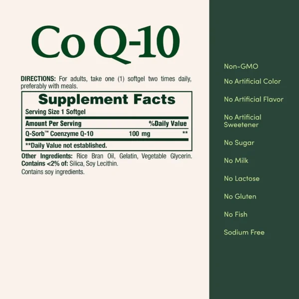 COENZIMA Q10 NATURE'S BOUNTY 100 MG 45 CÁPSULAS BLANDAS