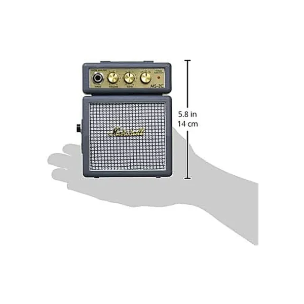 AMPLIFICADOR MICRODE GUITARRA ELÉCTRICA A BATERÍA MS-2 MARSHALL | GRIS