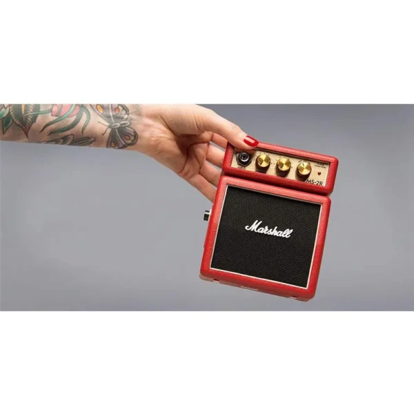 b000s6hzta_4.webp AMPLIFICADOR MICRO DE GUITARRA ELÉCTRICA MS-2R MARSHALL | ROJO