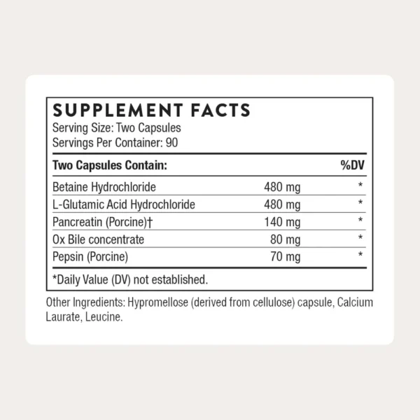 ENZIMAS DIGESTIVAS ADVANCED DIGESTIVE ENZYMES THORNE 180 CÁPSULAS