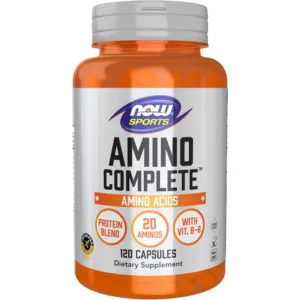 AMINO COMPLETE NOW SPORTS 20 AMINOÁCIDOS + VITAMINA B6 120 CÁPSULAS