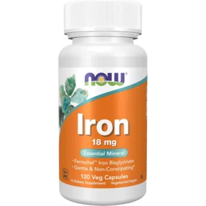 HIERRO NOW FOODS 18 MG 120 CÁPSULAS
