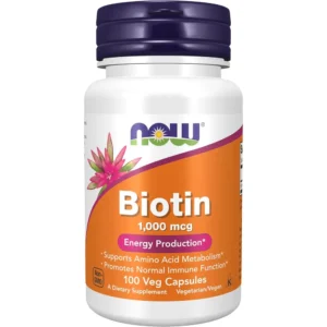 BIOTINA NOW FOODS 1000 MCG 100 CÁPSULAS