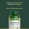 ACEITE DE LINAZA NATURE'S BOUNTY 1200 MG + OMEGA 3 125 CÁPSULAS BLANDAS