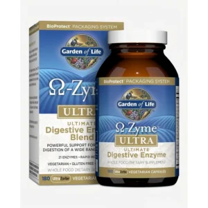 ENZIMAS DIGESTIVAS GARDEN OF LIFE OMEGA-ZYME ULTRA 21 ENZIMAS 180 CÁPSULAS