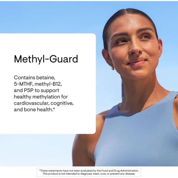 METHYL-GUARD THORNE FOLATO + B6 + B12 + BETAÍNA 180 CÁPSULAS