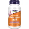 ÁCIDO ALFA LIPOICO NOW FOODS 600 MG CON SEMILLA DE UVA + BIOPERINE 60 CÁPSULAS