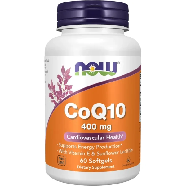 COQ10 NOW FOODS 400 MG 60 CÁPSULAS BLANDAS